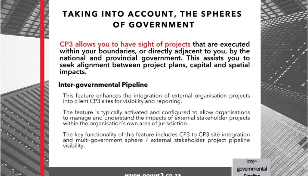 CP3_Post 9_Inter-governmental Project Pipeline