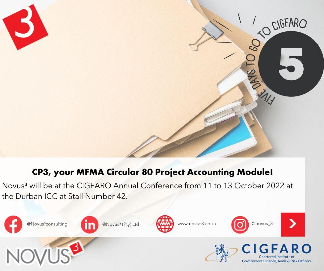 Five days to go to CIGFARO!