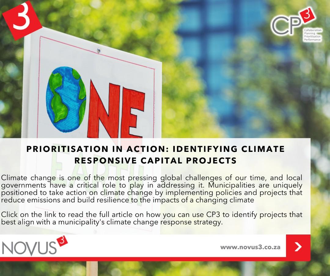 Prioritisation in Action: Identifying Climate Responsive Capital Projects