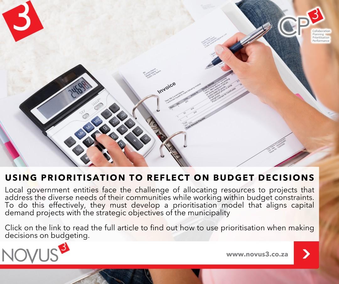 Using prioritisation to reflect on budget decisions