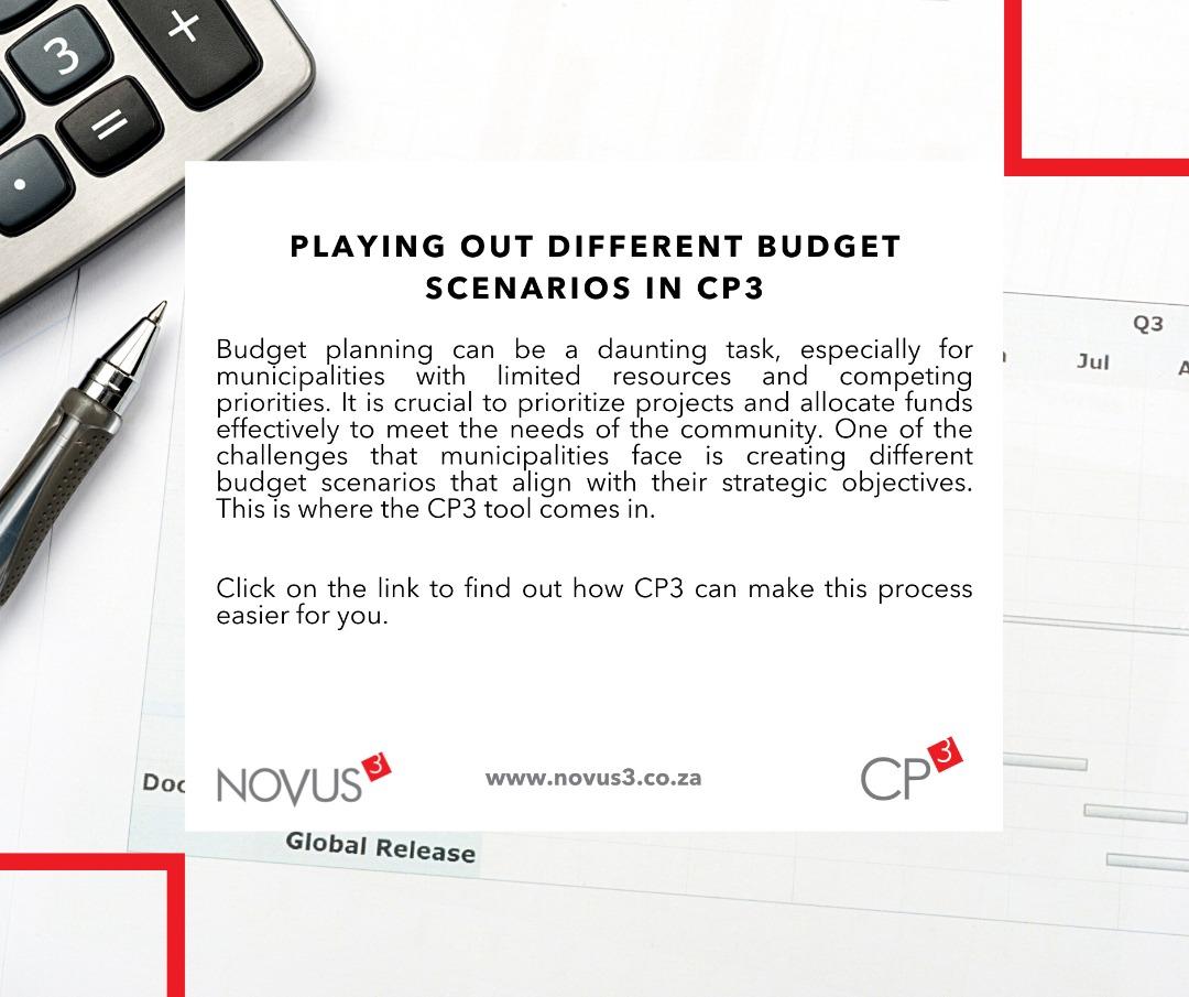 Budget Scenarios and CP3