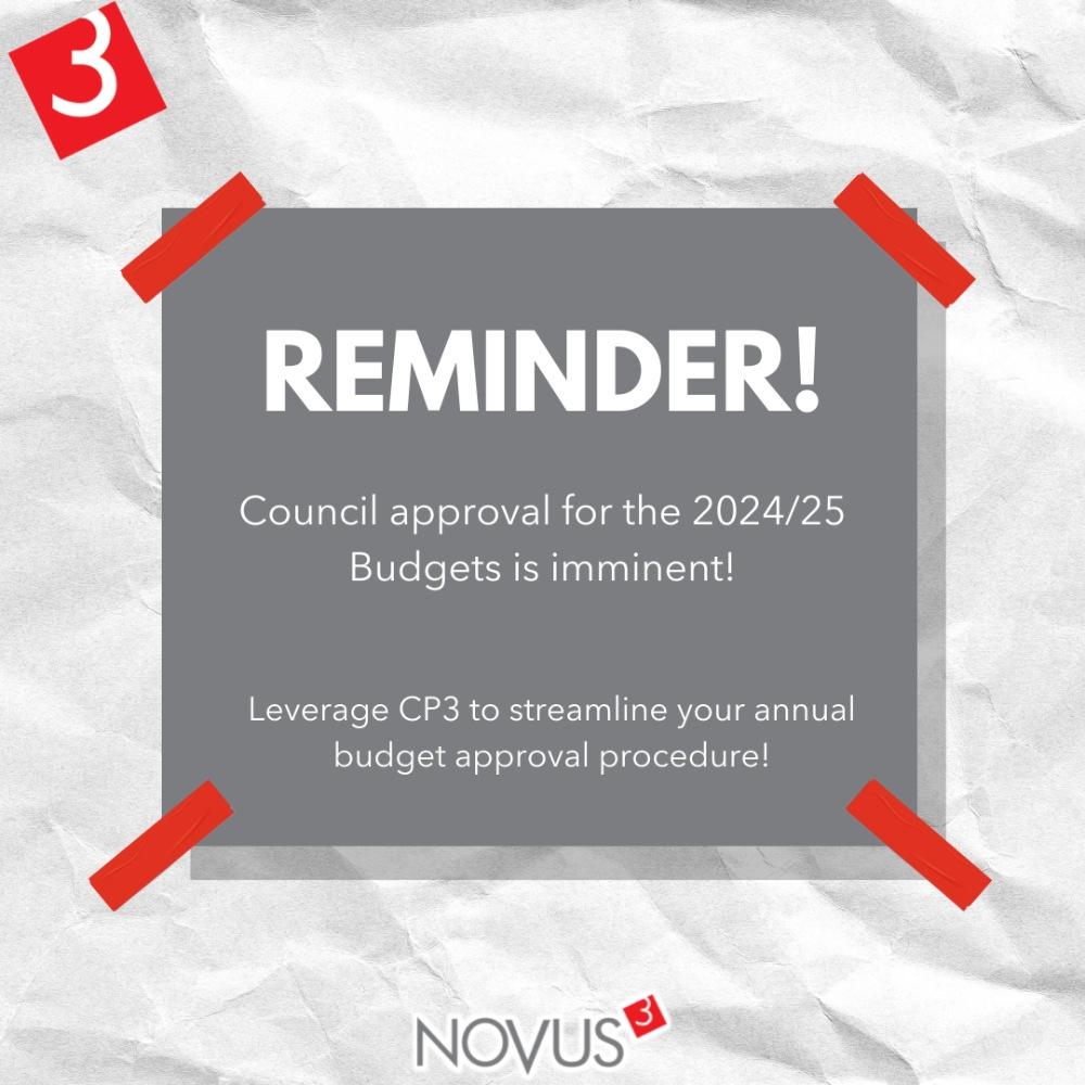 REMINDER! Council to consider annual budget for approval