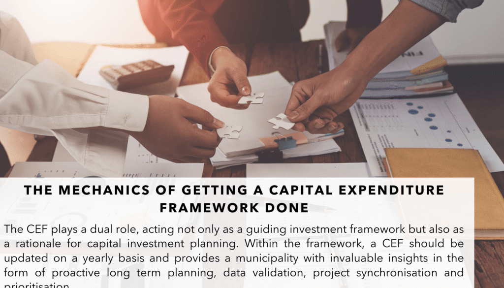 The mechanics of getting a Capital Expenditure Framework done