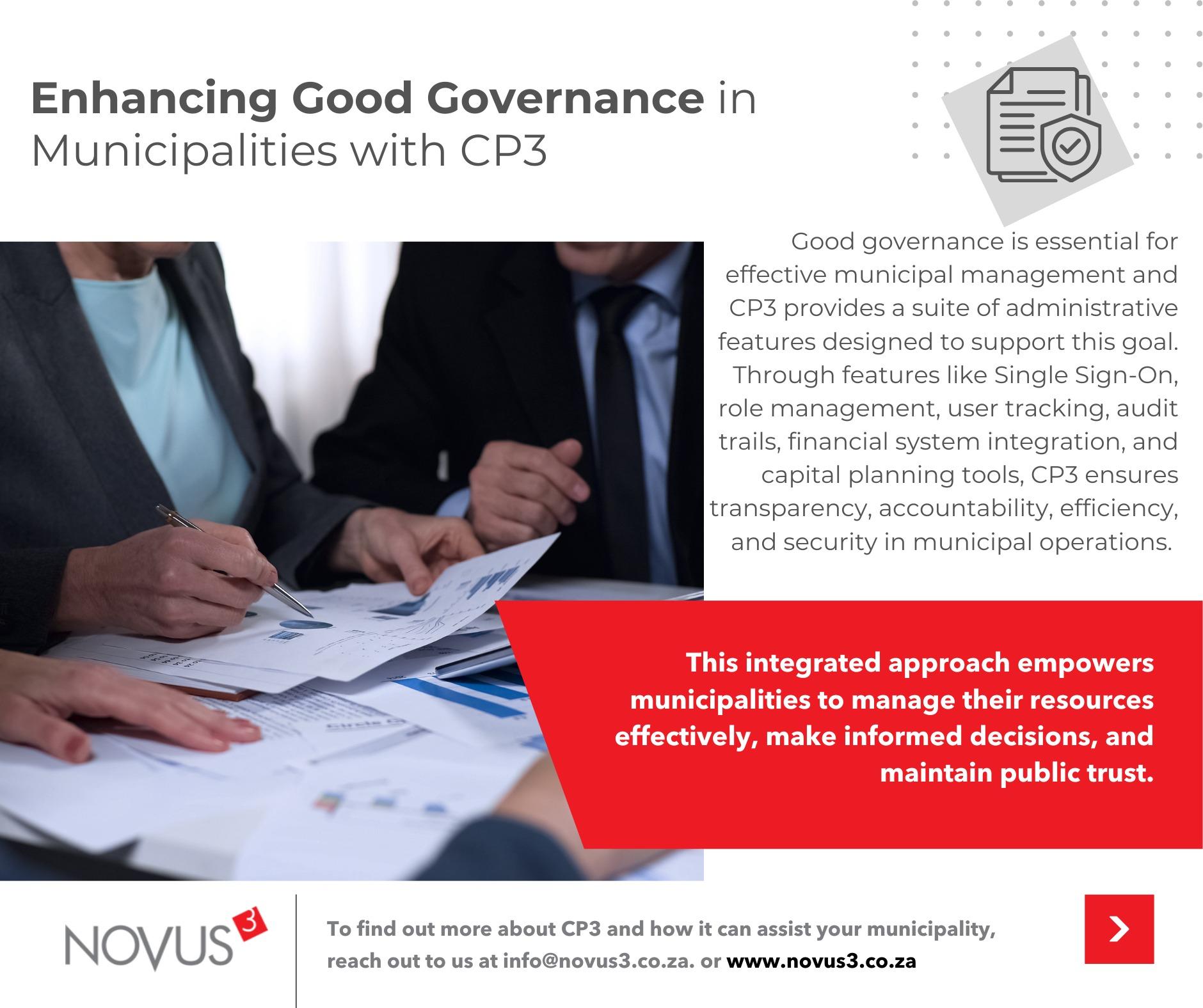 Enhancing Good Governance in Municipalities with CP3